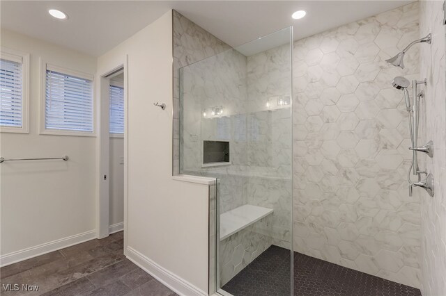 2540 Edgewood Trce, Pepper Pike, OH 44124 - full bath featuring a walk in shower, recessed lighting, and baseboards