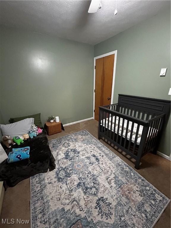 645 Arends Ridge Rd, Marietta, OH 45750 - bedroom featuring carpet floors, baseboards, and ceiling fan