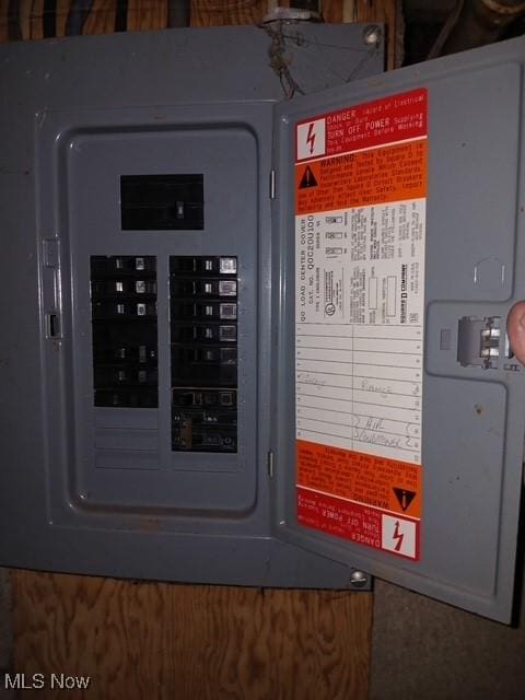 1445 E County Line Rd, Mineral Ridge, OH 44440 - utility room with electric panel