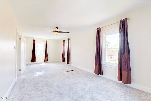 226 Cunningham Ln, Steubenville, OH 43952 - unfurnished room featuring plenty of natural light, carpet flooring, and ceiling fan