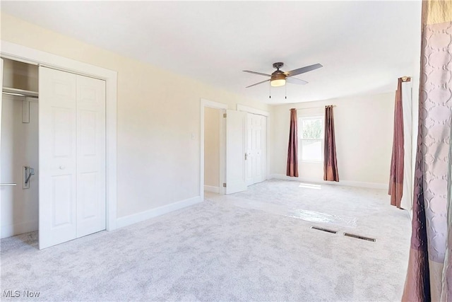 226 Cunningham Ln, Steubenville, OH 43952 - unfurnished bedroom with carpet, baseboards, and a ceiling fan