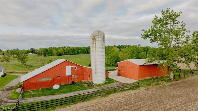 2953 State Route 225, Diamond, OH 44412 - exterior space featuring a pole building, an outbuilding, and a view of rural / pastoral area