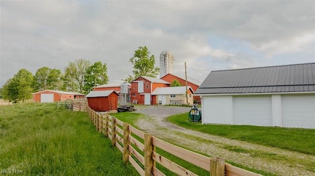 2953 State Route 225, Diamond, OH 44412 - view of yard with dirt driveway, an outbuilding, and a detached garage