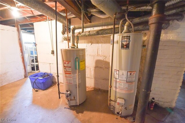 3000AND2996 Kemble Ave, Coventry, OH 44319 - utility room featuring gas water heater