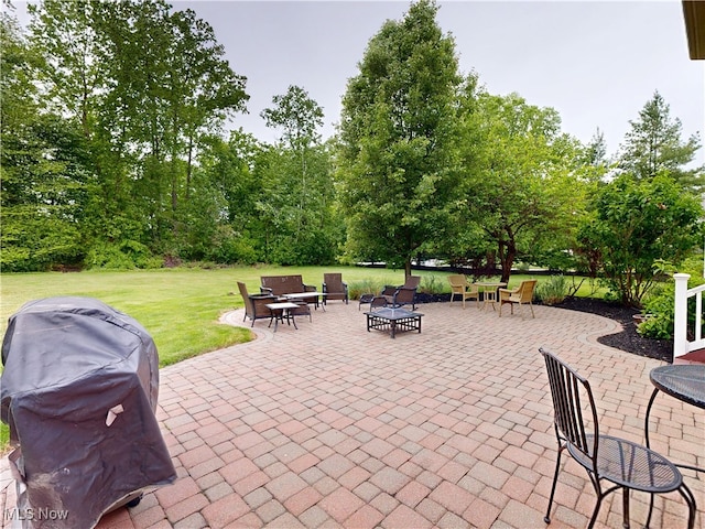 8836 Shetland Ct, Kirtland, OH 44094 - view of patio featuring a grill