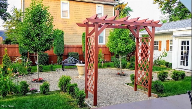 131 N Walnut St, Ravenna, OH 44266 - view of playground featuring a pergola and a patio