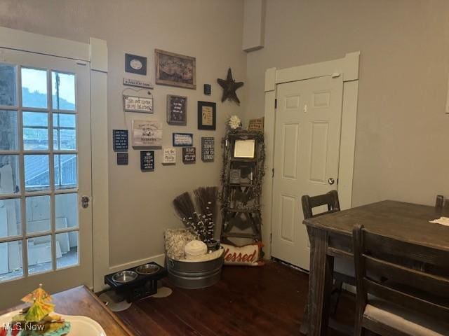 419 Commerce St, Wellsburg, WV 26070 - dining room with wood finished floors