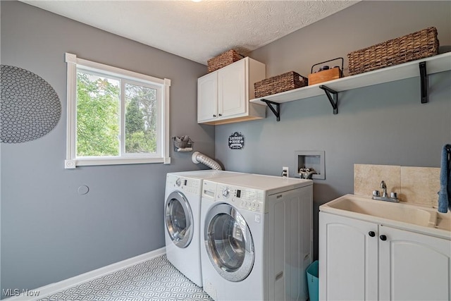 7170 Lafayette Rd, Medina, OH 44256 - laundry room with cabinet space, independent washer and dryer, and baseboards