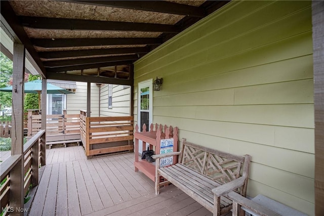7170 Lafayette Rd, Medina, OH 44256 - view of wooden terrace