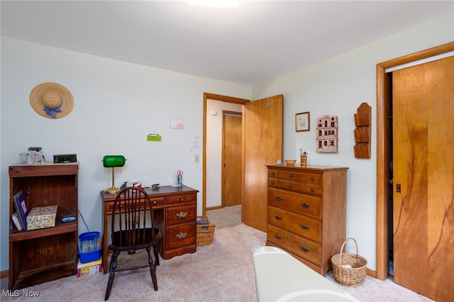 125 Beech St, Doylestown, OH 44230 - bedroom with carpet, a desk, and baseboards