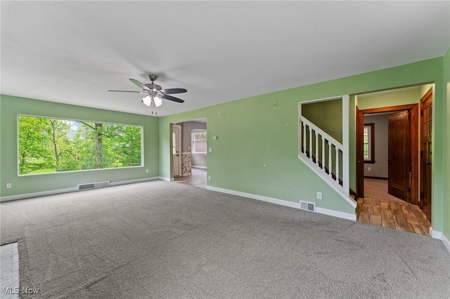 15800 Shilling Rd, Berlin Center, OH 44401 - unfurnished room with carpet flooring, ceiling fan, and baseboards