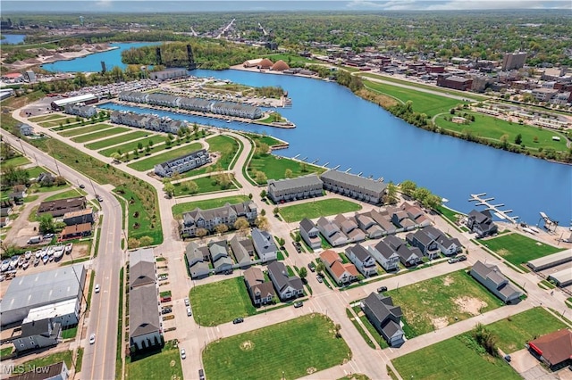 360 Bascule Dr, Lorain, OH 44052 - aerial view of residential area featuring a large body of water