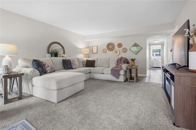 6290 Greenwood Pkwy Unit 402, Northfield, OH 44067 - living area featuring light colored carpet