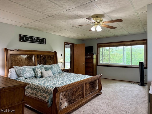 42096 Cadiz Dennison Rd, Cadiz, OH 43907 - carpeted bedroom with ceiling fan