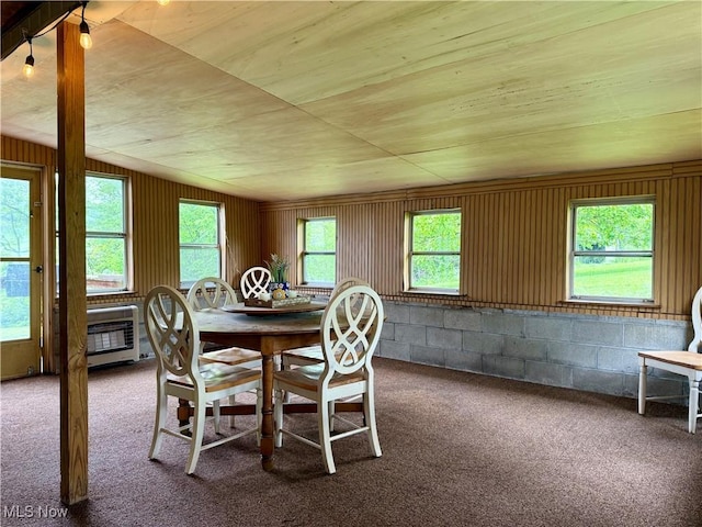 42096 Cadiz Dennison Rd, Cadiz, OH 43907 - carpeted dining area featuring heating unit