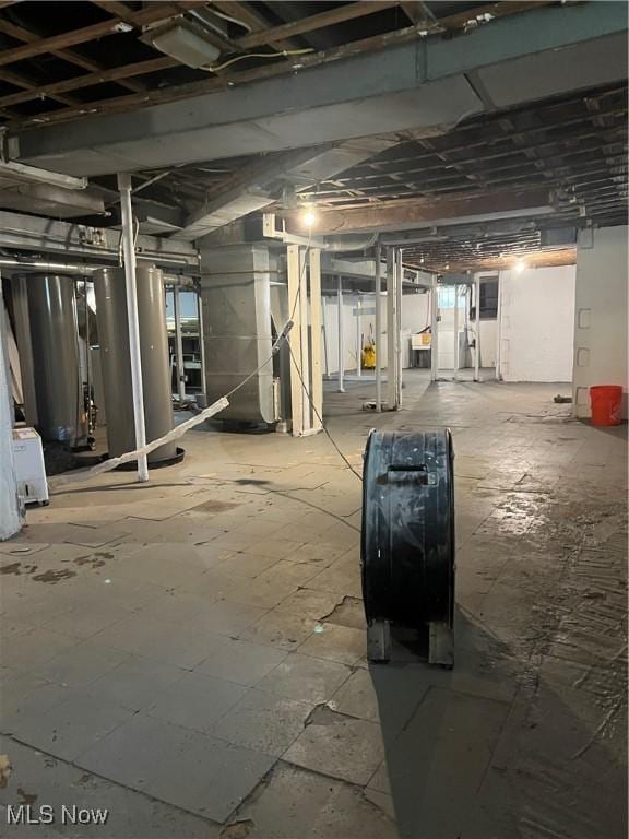 1264 Diagonal Rd, Akron, OH 44307 - view of unfinished basement