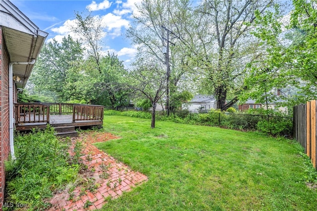 313 E 244th St, Euclid, OH 44123 - view of yard with a deck