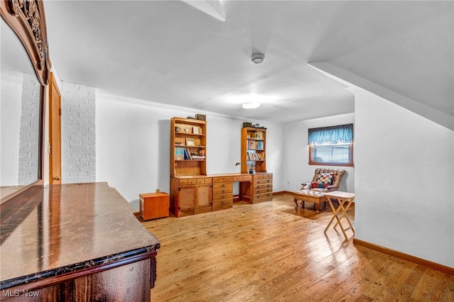 313 E 244th St, Euclid, OH 44123 - sitting room featuring wood finished floors and baseboards