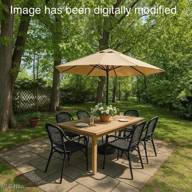 1089 Homestead Rd, South Euclid, OH 44121 - view of patio featuring outdoor dining area