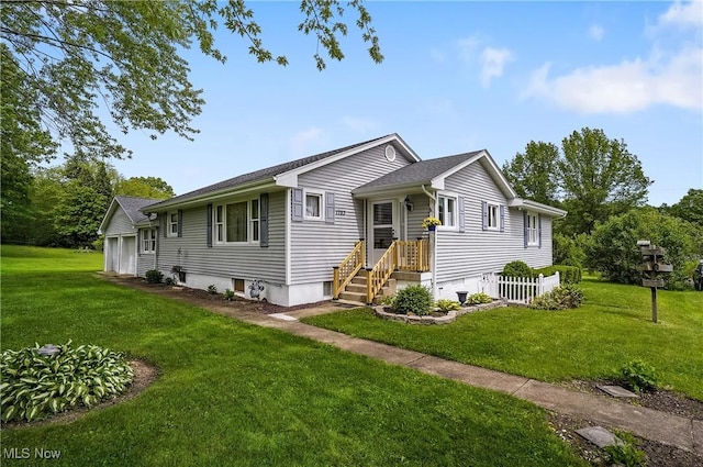 1783 Depot Rd, Salem, OH 44460 - ranch-style house with a front yard