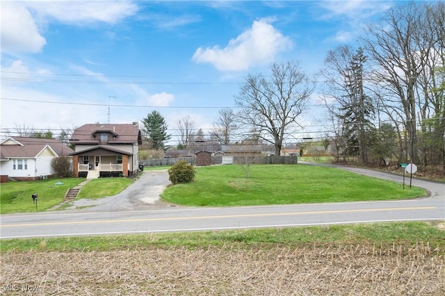 2445 Pigeon Run Rd SW, Massillon, OH 44647 - view of asphalt road featuring traffic signs