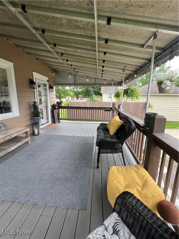 724 8th St, Struthers, OH 44471 - view of wooden terrace