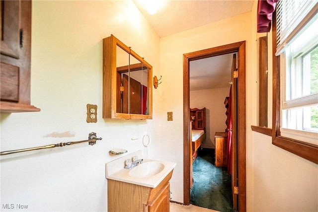 7544 Stoddard Hayes Rd, Farmdale, OH 44417 - bathroom with vanity and plenty of natural light