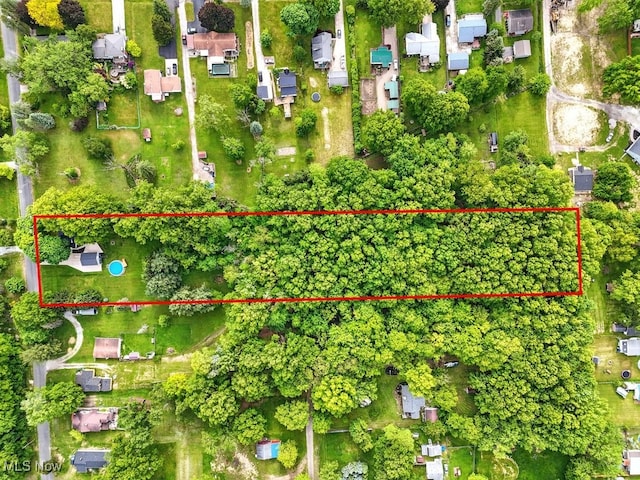 3136 Ellet Ave, Akron, OH 44312 - aerial overview of property's location featuring property parcel outlined