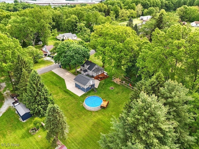 3136 Ellet Ave, Akron, OH 44312 - drone / aerial view of a pool