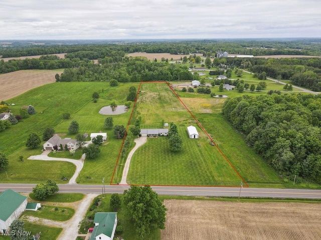 16000 Louisville St, Homeworth, OH 44634 - overview of rural landscape featuring property boundaries highlighted