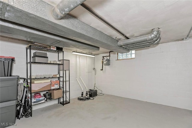2381 Charney Rd, University Heights, OH 44118 - basement with gas meter and concrete block wall