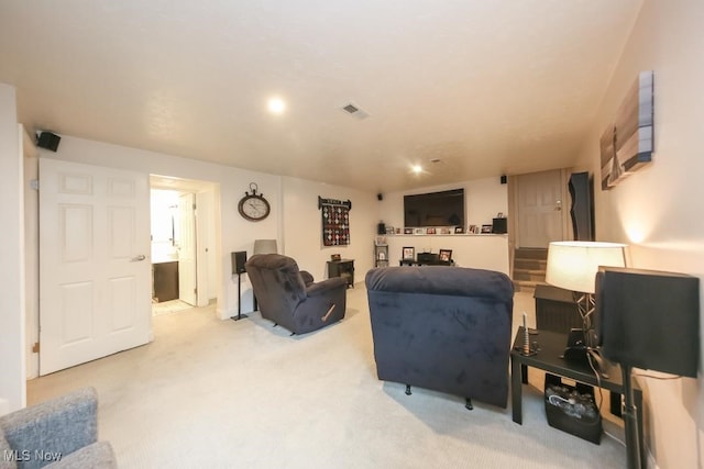 726 N Fork Way, Brunswick Hills, OH 44212 - living area with light carpet and recessed lighting