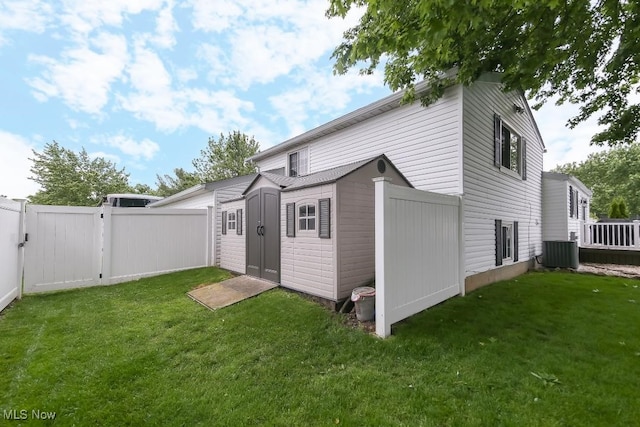 726 N Fork Way, Brunswick Hills, OH 44212 - view of shed with central AC and a gate