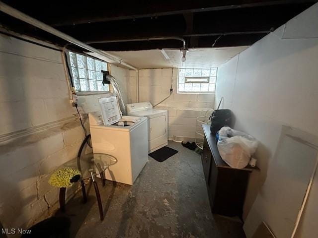 9705 Marah Ave, Cleveland, OH 44104 - basement with independent washer and dryer