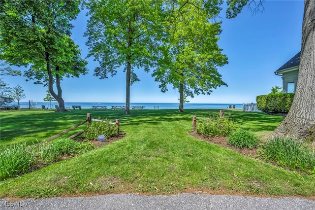 50 Luikart Dr, Euclid, OH 44123 - view of green lawn featuring a water view