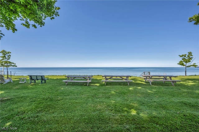 50 Luikart Dr, Euclid, OH 44123 - view of property's community with a yard and a water view