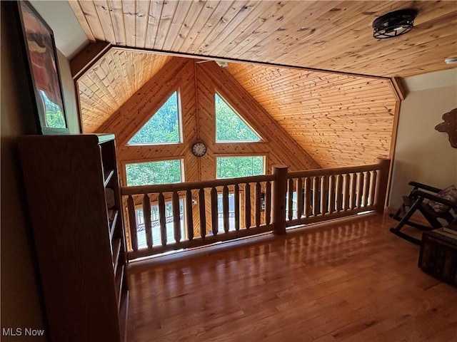 693 Evening Star Ave SE, East Canton, OH 44730 - bonus room with wooden ceiling, lofted ceiling, and wood finished floors