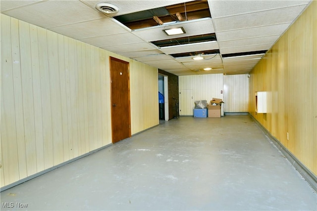 172 Camrose Dr, Niles, OH 44446 - basement featuring wooden walls