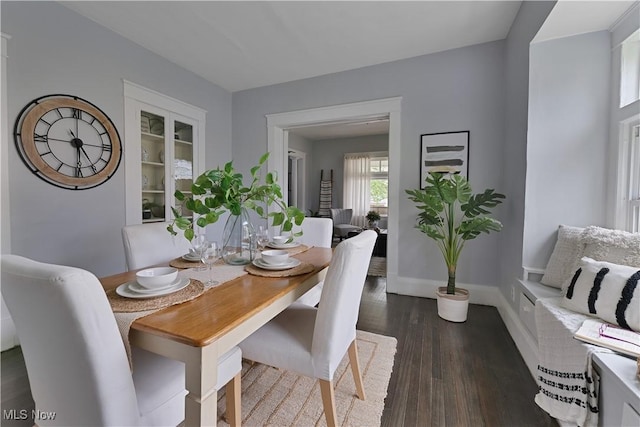 16 Eleanor Ave, Youngstown, OH 44509 - dining room with dark wood-style floors and baseboards