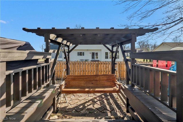 7773 Lutz Ave NW, Massillon, OH 44646 - view of wooden terrace
