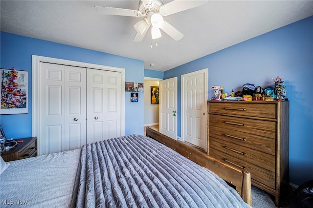 8041 Daisy Hill Ct, Concord, OH 44077 - bedroom featuring a closet and ceiling fan