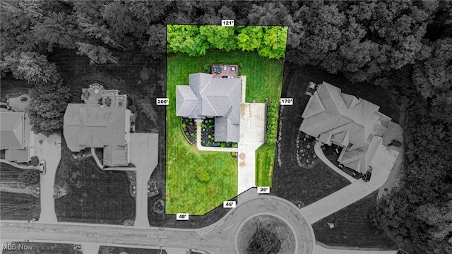8041 Daisy Hill Ct, Concord, OH 44077 - aerial view of property's location featuring property boundaries highlighted