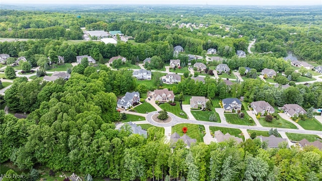 8041 Daisy Hill Ct, Concord, OH 44077 - aerial view of property and surrounding area featuring a forest and nearby suburban area