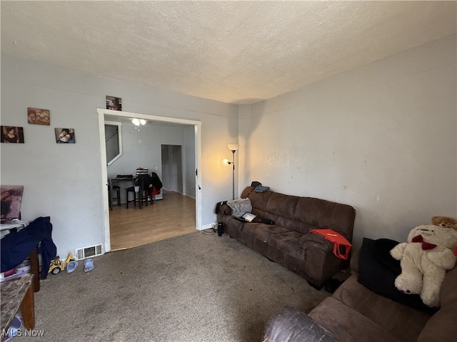 1013-1017 Washington Ave, Lorain, OH 44052 - carpeted living area with a textured ceiling