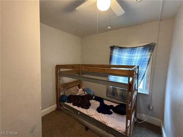 1013-1017 Washington Ave, Lorain, OH 44052 - carpeted bedroom featuring baseboards and a ceiling fan