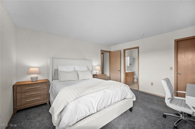 1444 Buckingham Gate Blvd Unit H, Cuyahoga Falls, OH 44221 - carpeted bedroom with baseboards and ensuite bath