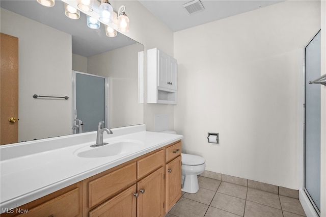 1444 Buckingham Gate Blvd Unit H, Cuyahoga Falls, OH 44221 - full bathroom featuring vanity, a stall shower, tile patterned floors, and toilet