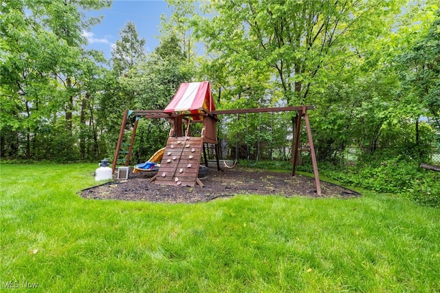 2524 Claver Rd, University Heights, OH 44118 - view of jungle gym with a yard and cooling unit