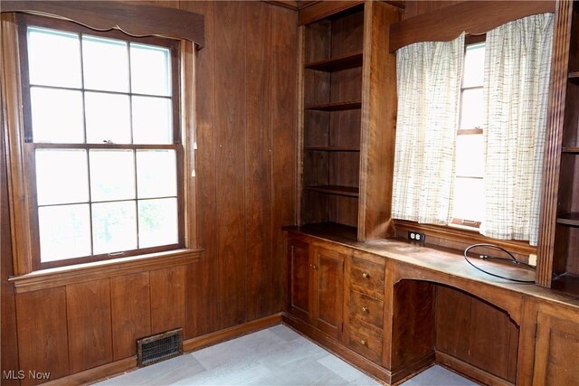 2323 Miramar Blvd, University Heights, OH 44118 - unfurnished office with plenty of natural light and wooden walls