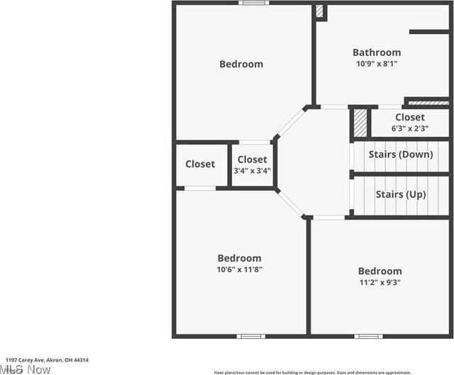 1197 Carey Ave, Akron, OH 44314 - property floor plan
